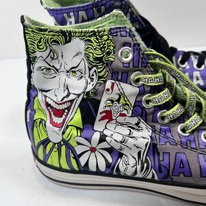 Converse All Star Hi Top The Joker mens 7.5 womens 9.5 DCComics Sneakers Graphic